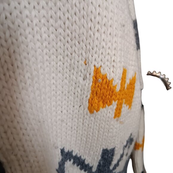 XL Vintage Women's Sweater Peru Wool Knit Cardigan Jacket Southwestern Coleccion - Picture 6 of 9